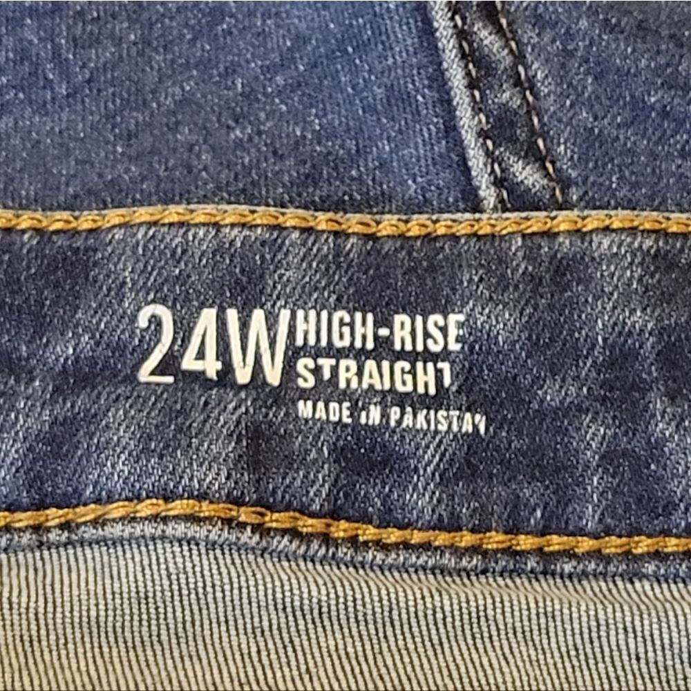Ana New Apparel High-Waist Straight Leg Blue Jeans Size 24W - Picture 5 of 6